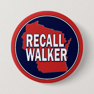 Recall Governor Scott Walker 7.5 Cm Round Badge