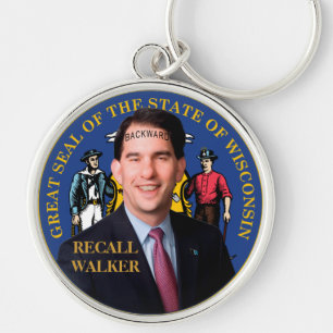 Recall Scott Walker Key Ring