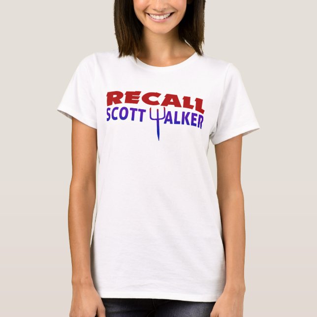 Recall Scott Walker T-Shirt (Front)