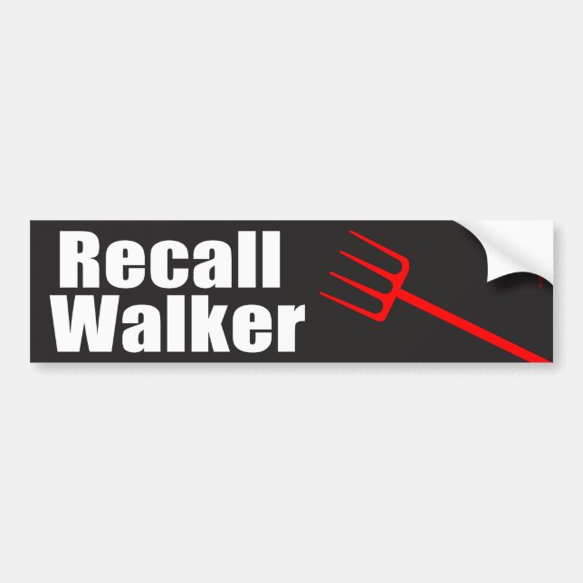 Recall Walker Bumper Sticker (Front)