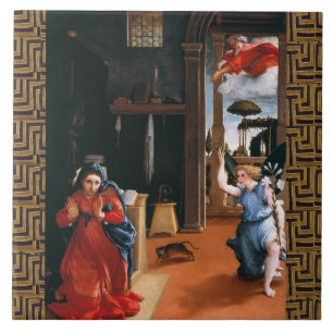 RECANATI ANNUNCIATION by LORENZO LOTTO  Ceramic Tile