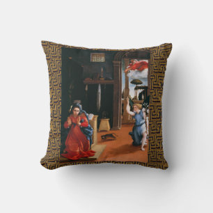 RECANATI ANNUNCIATION by Lorenzo Lotto  Cushion