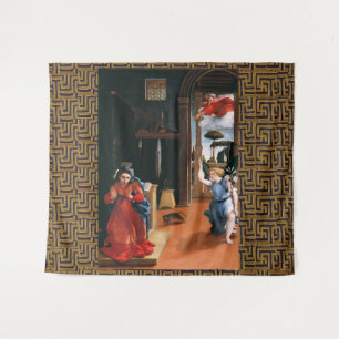RECANATI ANNUNCIATION by Lorenzo Lotto Tapestry