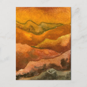 "Receading Hills #2" Country Roads Postcard