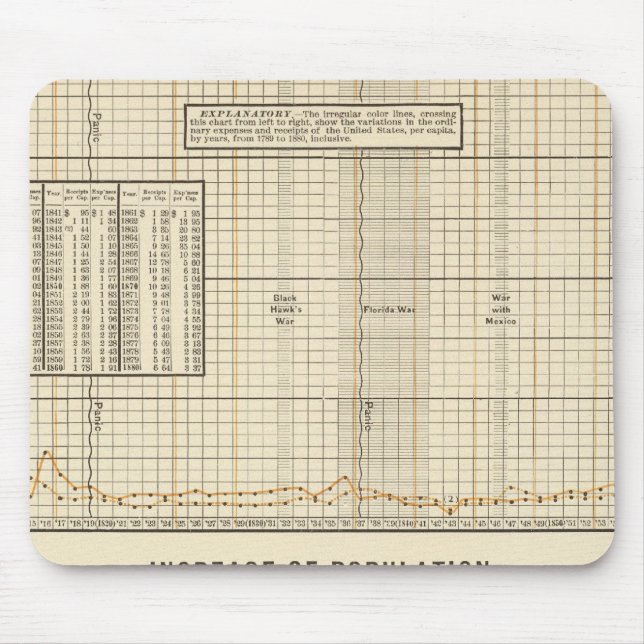 Receipts and expenditures per capita mouse pad (Front)