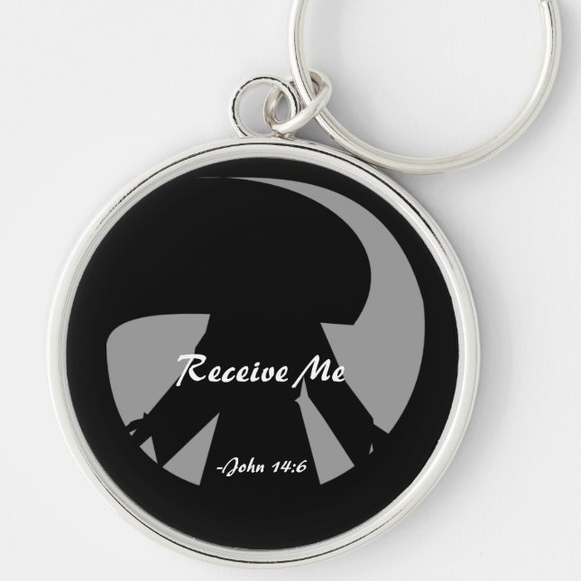 Receive Me  Key Ring (Front)