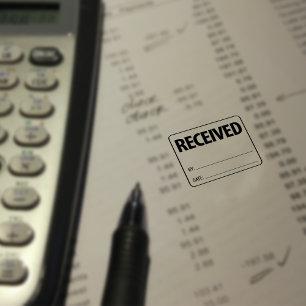 Received, Accountant, Small Business Rubber Stamp