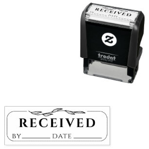 RECEIVED Business Bookkeeping Signature Date Self-inking Stamp