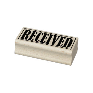 Received Business Office Framed Simple Word Rubber Stamp
