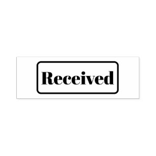 Received Custom Simple Business Self-inking Stamp