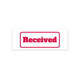 Received Custom Simple Business Self-inking Stamp