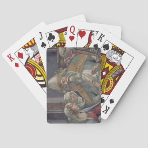 Receiving the Ring, from the Marriage of the Virgi Playing Cards