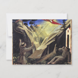 Receiving the Stigmata by Fra Angelico Postcard