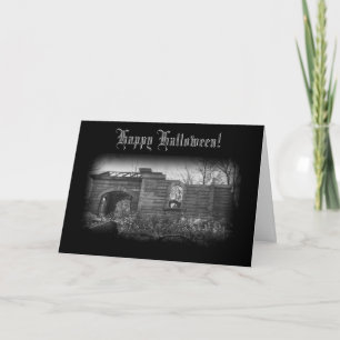 Receiving Tomb Ruin Happy Halloween Card