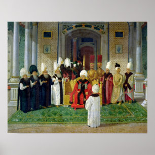 Reception at the Court of the Sultan Selim III Poster