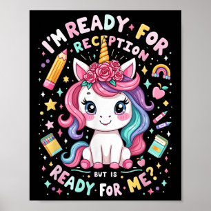Reception Back To School First Day Of Nursery Girl Poster