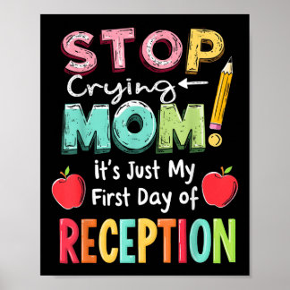 Reception Back To School First Day Of Nursery Rece Poster