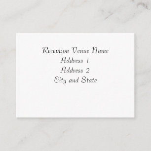 Reception Card