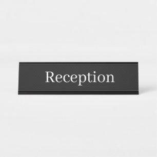 Reception Desk Name Desk Name Plate