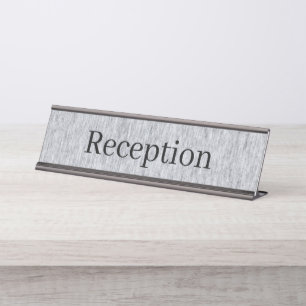 Reception Desk Name Plate