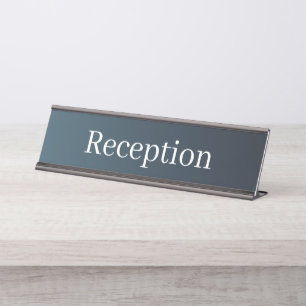 Reception Desk Name Plate