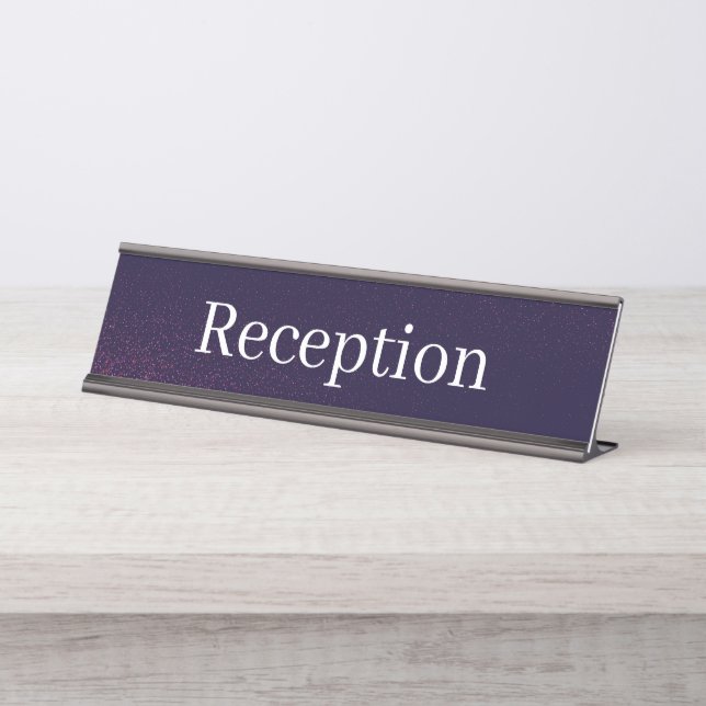 Reception Desk Name Plate (Front)