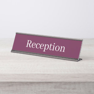Reception Desk Name Plate