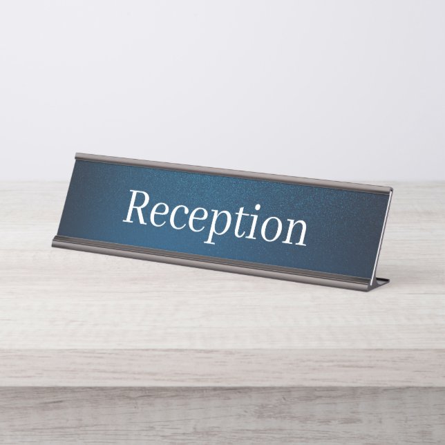 Reception Desk Name Plate (Front)