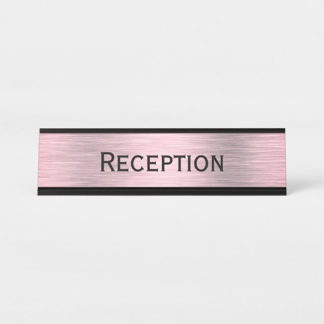 Reception Desk Name Plate (Front)