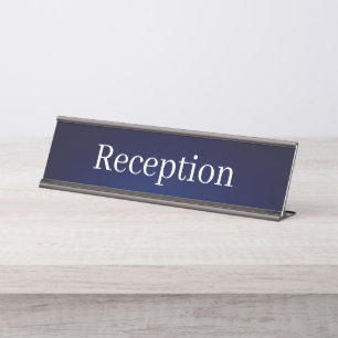 Reception Desk Name Plate