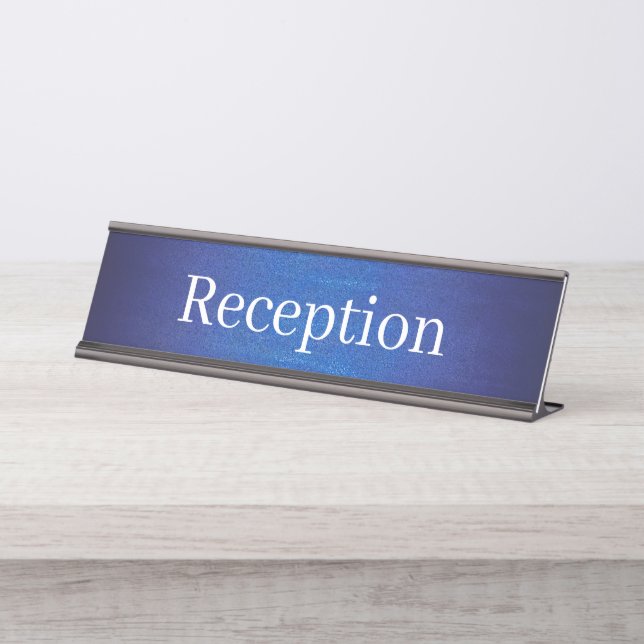 Reception Desk Name Plate (Front)