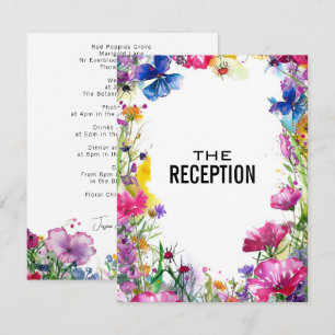 💍Reception Details Meadow Blooms Enclosure Card