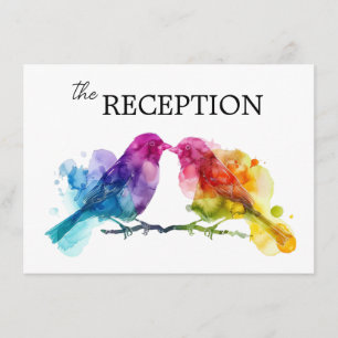 Reception DETAILS Rainbow Lovebirds Enclosure Card