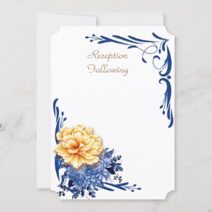 Reception Following /Wedding Invitation Card