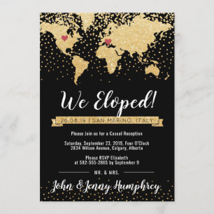 Reception Invitation with Map
