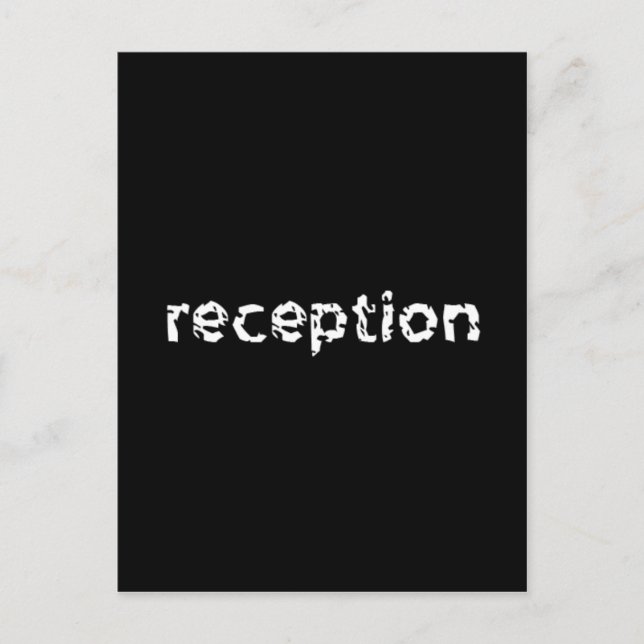 Reception Postcard (Front)