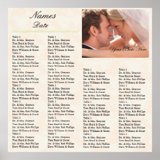 Reception Seating Chart Melon