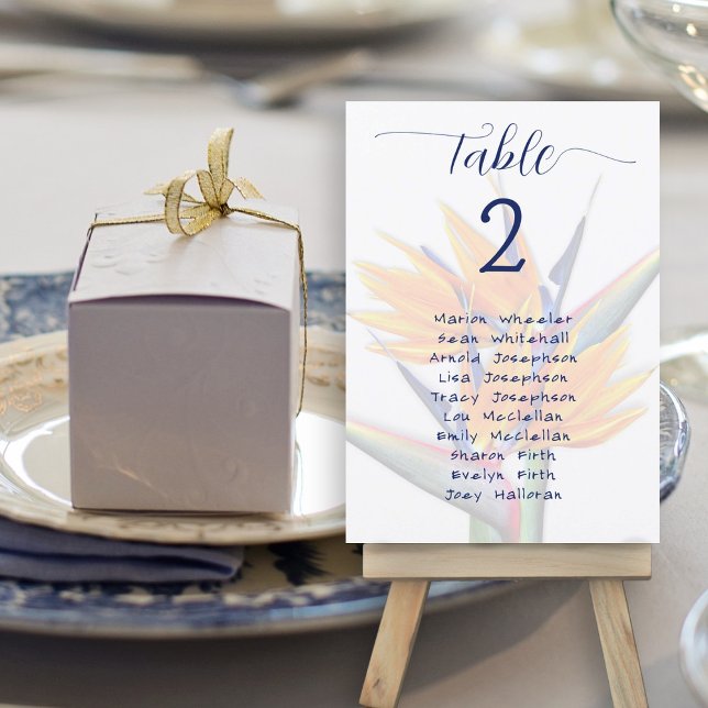 Reception Seating Table Number Names List Cards (Creator Uploaded)