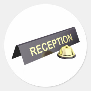 Reception Sign And Bell Stickers
