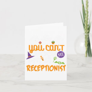 Receptionist Halloween Costume Party Can't Spook M Card