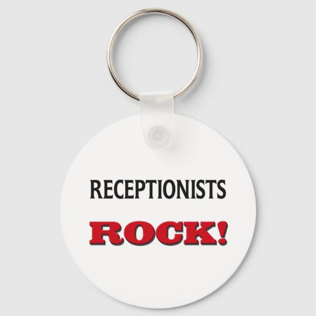 Receptionists Rock Key Ring (Front)