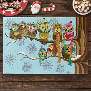 Recess for Owlets Jigsaw Puzzle