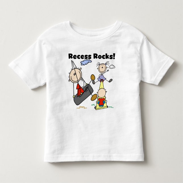 Recess Rocks Toddler T-Shirt (Front)