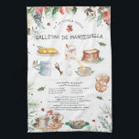 Receta de galletas de Mantequilla Tea Towel<br><div class="desc">For a unique gift, bake a batch of treats right from one of grandma's treasured recipes, and gift along with a heirloom tea towel printed with the same recipe. Turn handwritten recipes from your mother or grandmother or aunts into gorgeous and sentimental tea towels for daily use. It's easy to...</div>