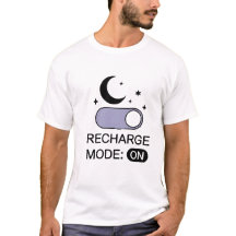 Recharge Mode ON | Minimalist Sleep Shirt