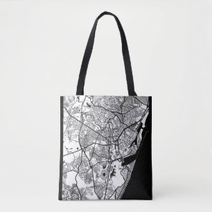 Recife Brazil City Map Tote Bag
