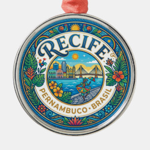 Recife Brazil Metal Ornament