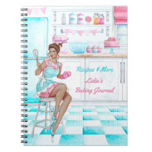 Recipe Book Retro Kitchen Baking and Cooking