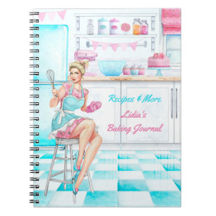 Recipe Book Retro Kitchen Baking and Cooking
