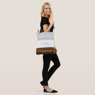 Recipe cappuccino Coffee   Text design Tote Bag